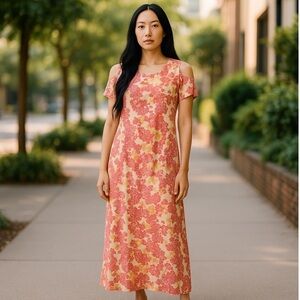 🌼Cold Shoulder Floral Maxi dress NWT